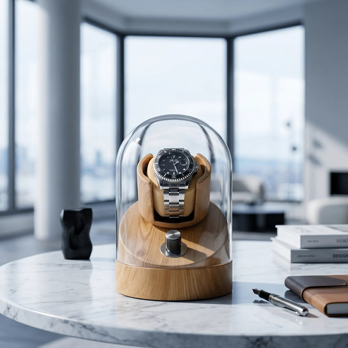 Glass Dome Watch Winder – Heritage Dome I