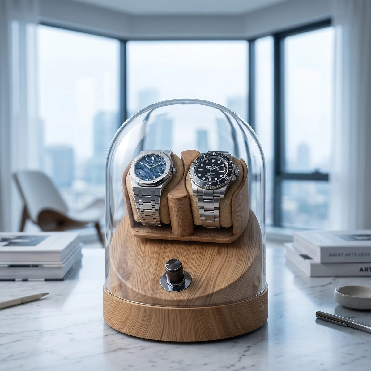 Watch Winder Under Glass – Heritage II