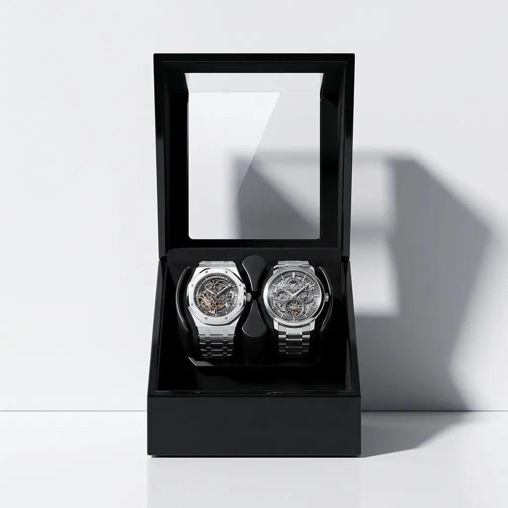 Lacquered Watch Winder – Crystal Onyx II