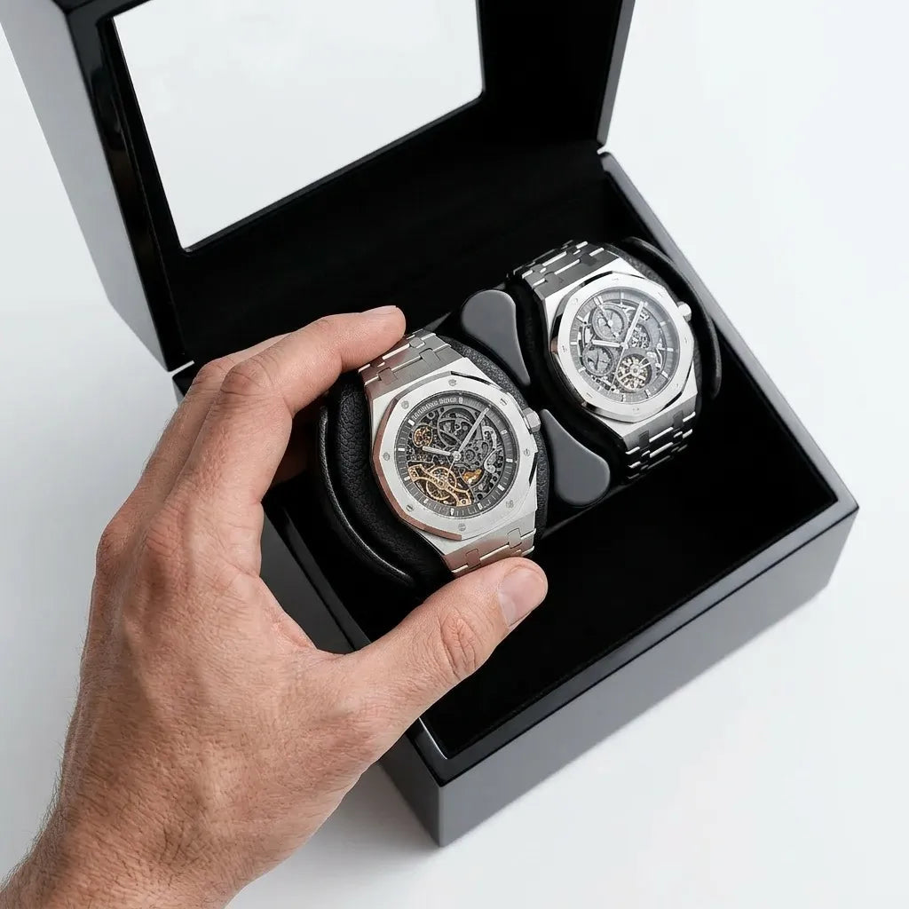 Lacquered Watch Winder – Crystal Onyx II