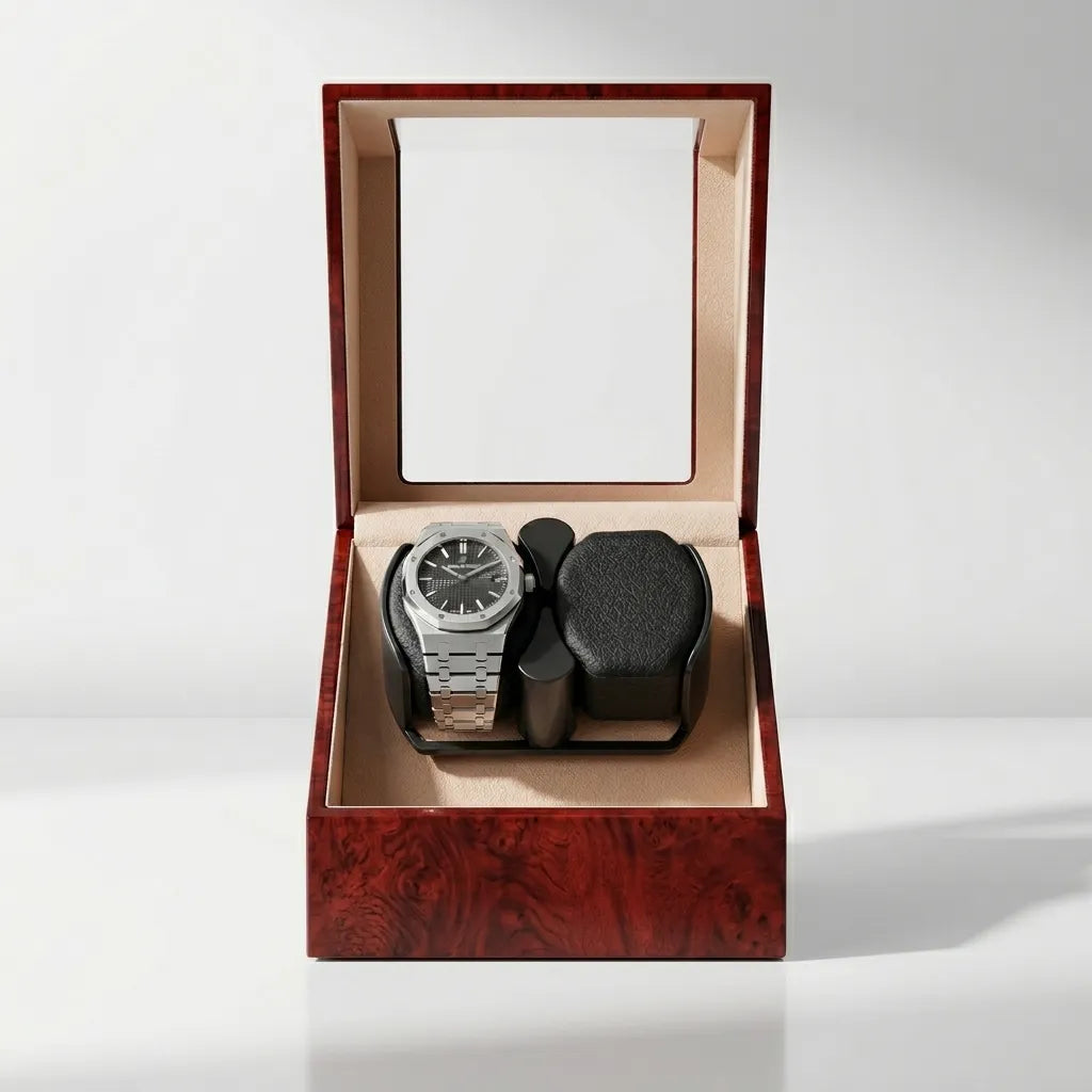 Lacquered Watch Winder – Crystal Onyx II