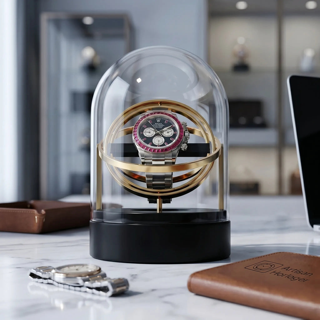 Gyroscopic Watch Winder – Celestial Radiance