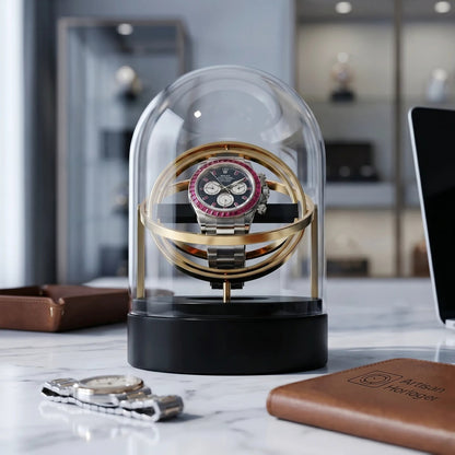 Gyroscopic Watch Winder – Celestial Radiance
