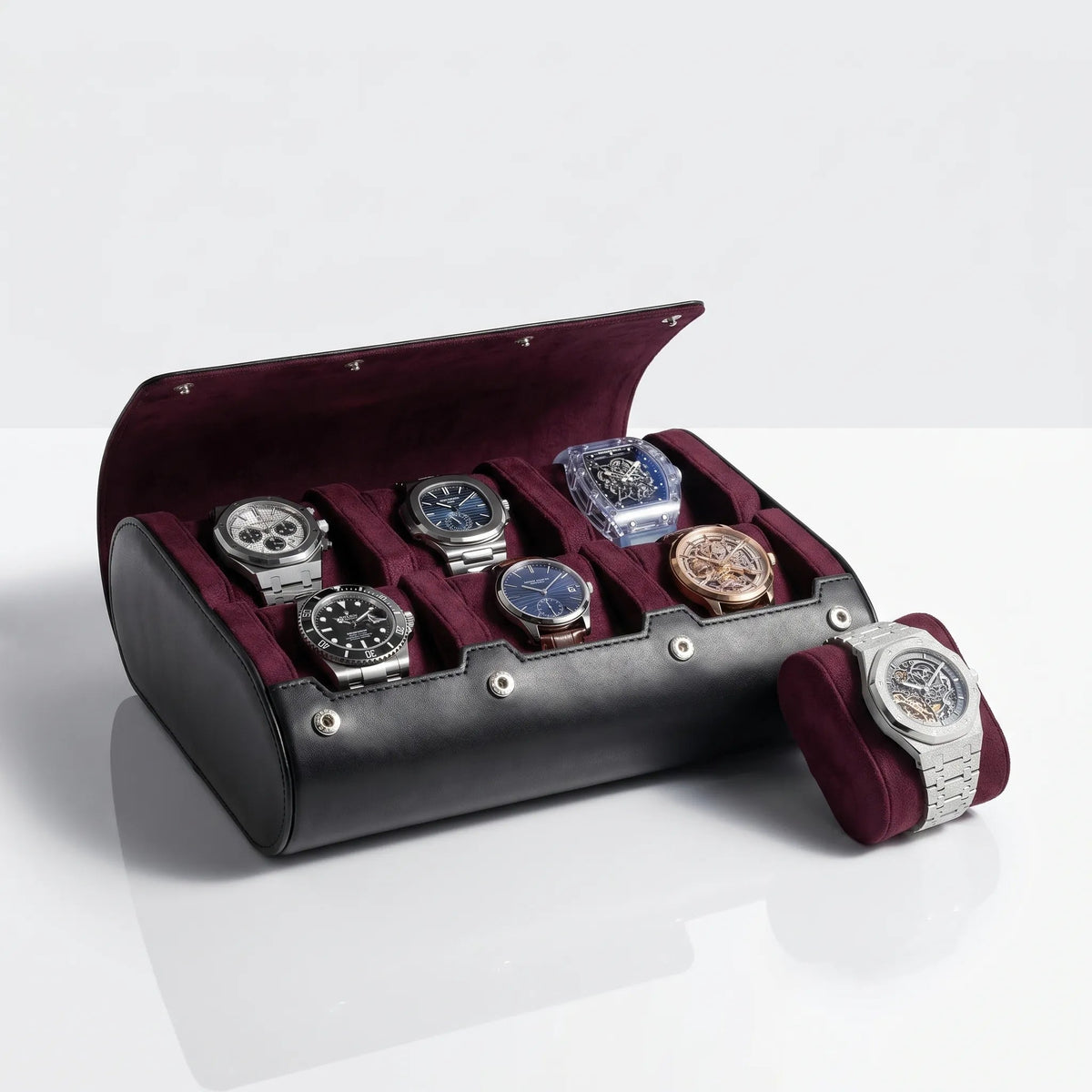 Leather Watch Travel Case – The Voyager VI
